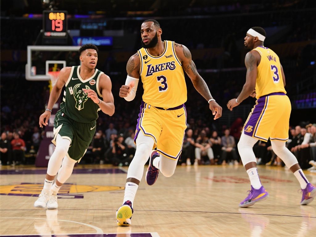 湖人雄鹿巅峰对决引爆季后赛焦点